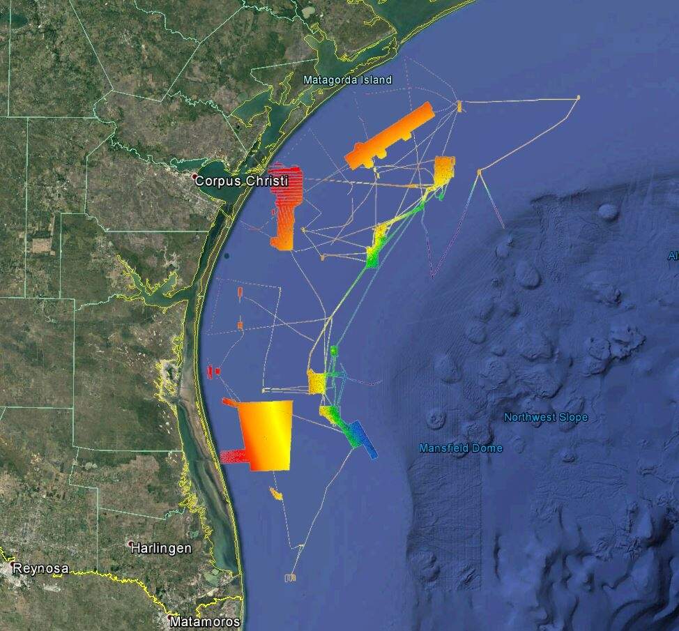 3D Texas Offshore Port Aransas Corpus Christi Victoria Archived StrikeLines Fishing Charts