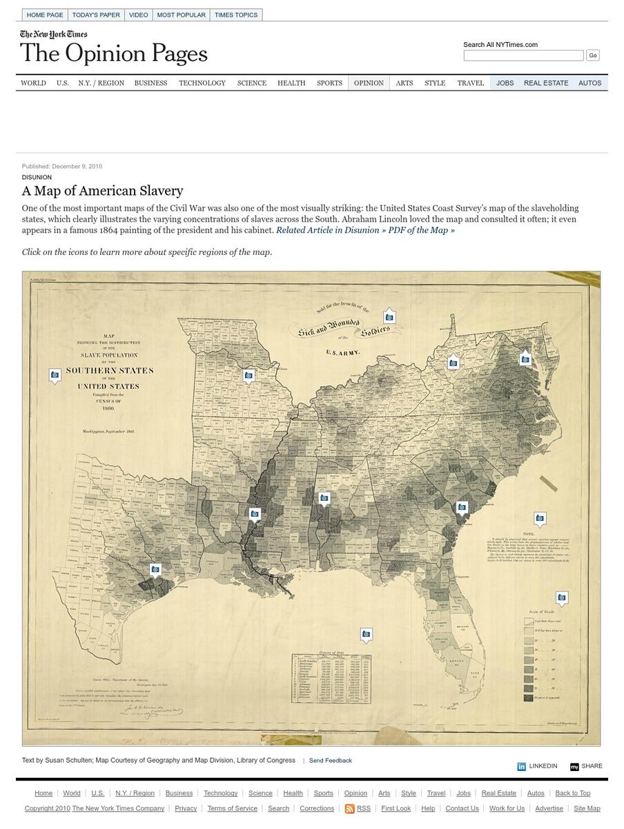 A Map Of American Slavery Interactive Feature NYTimes