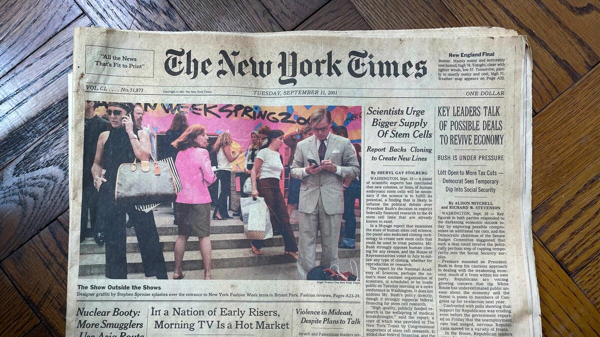 A Time Capsule In Two Front Pages The New York Times A Time Capsule In Two Front Pages The New York Times