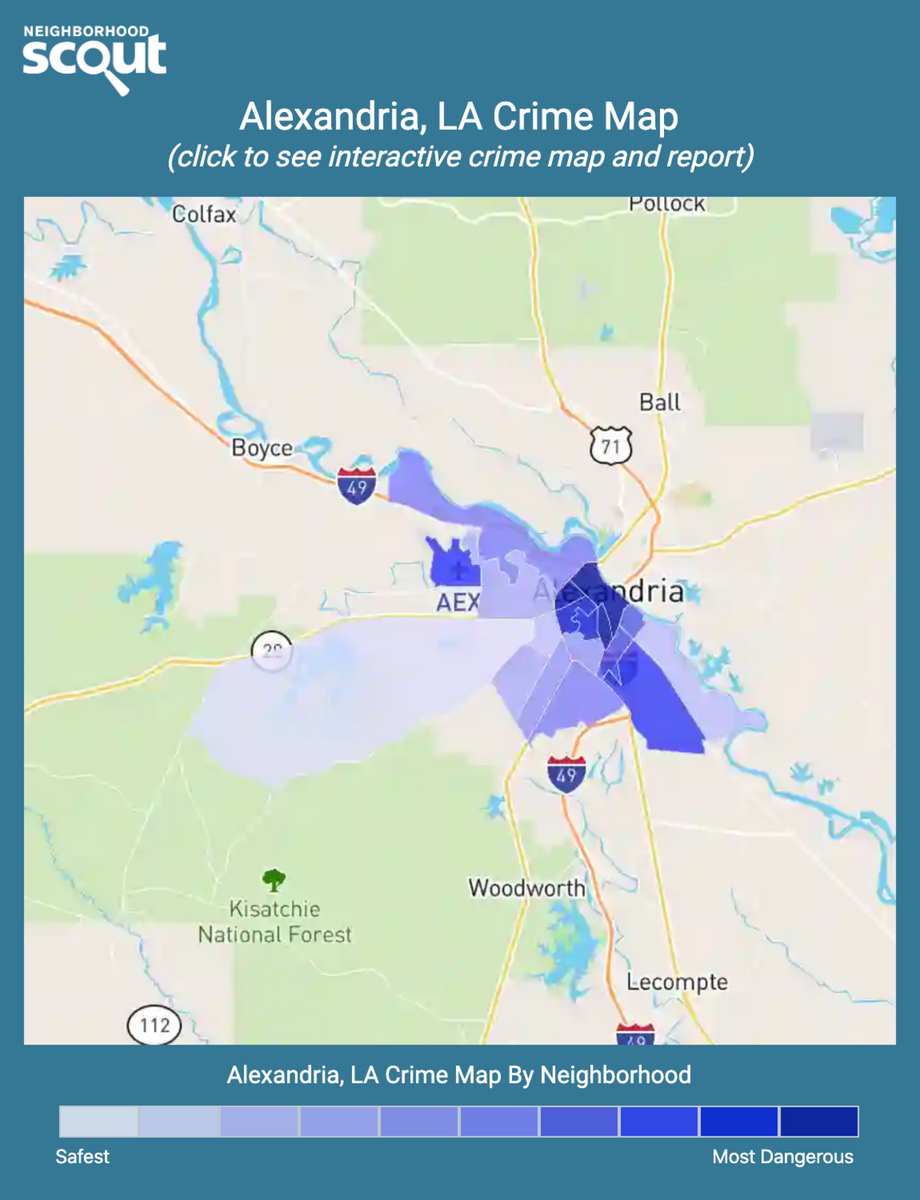 Alexandria LA Crime Rates And Statistics NeighborhoodScout