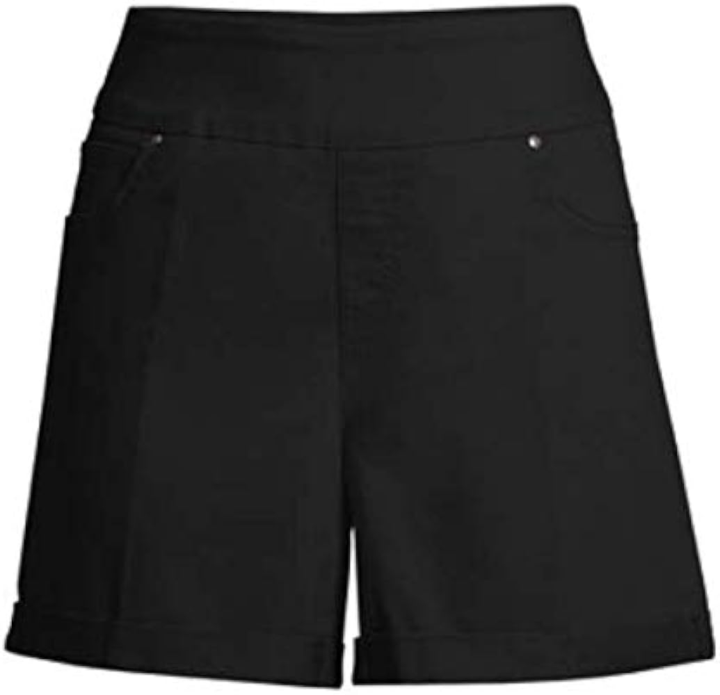 Amazon Time And Tru Shorts Pull On Womens Size XXL Black 71 Cotton 26 Polyester 3 Spandex Clothing Shoes Jewelry