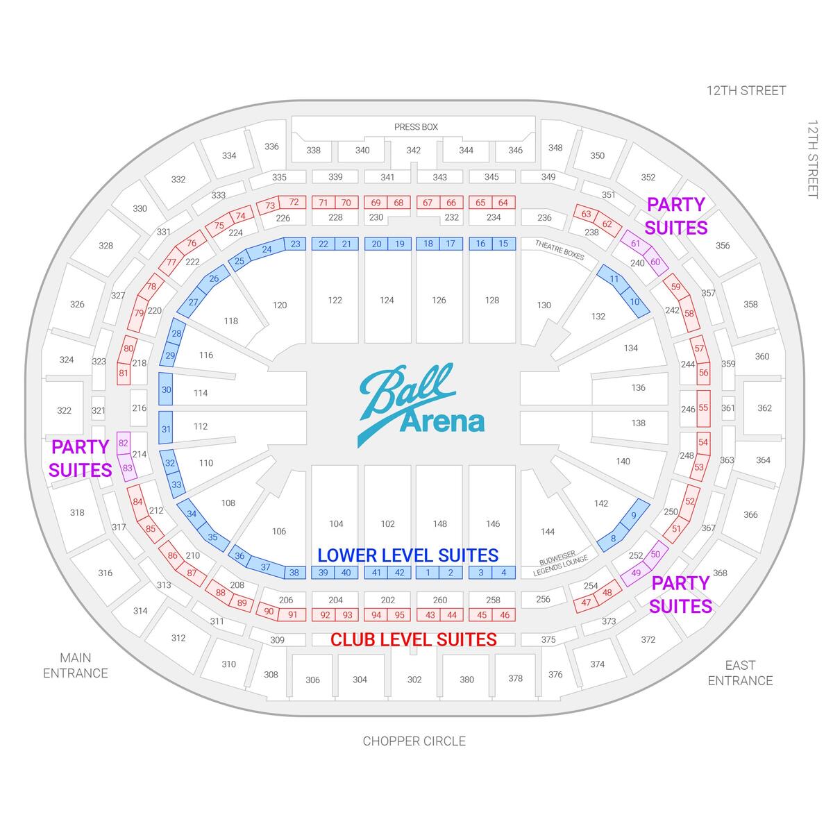 Ball Arena Suites Philadelphia Union Suites