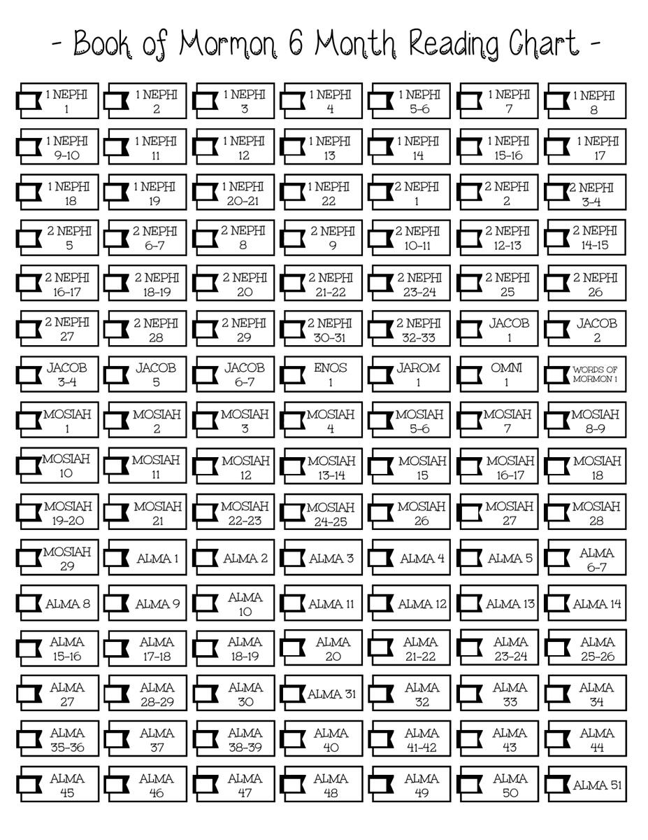 Book Of Mormon 6 Month Reading Challenge Brightly Street