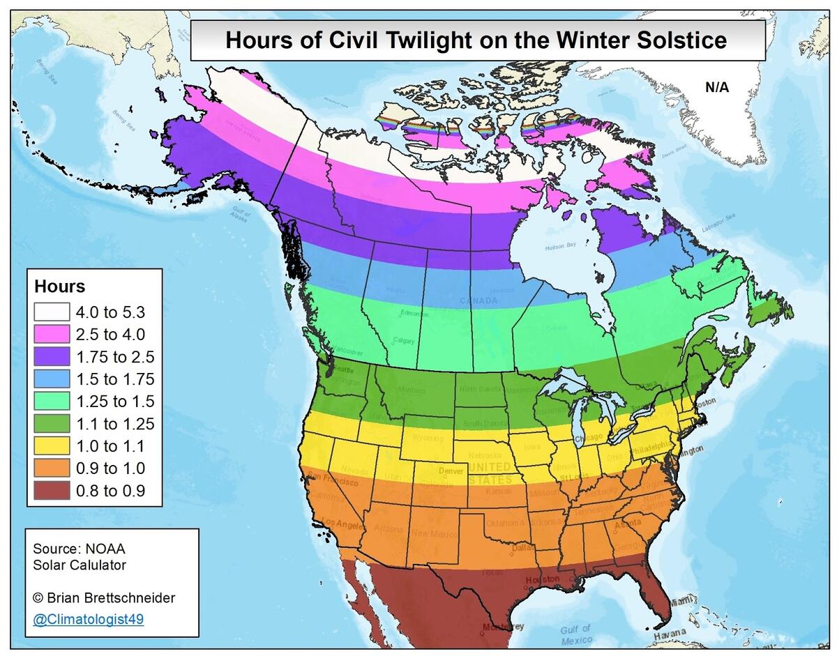 Brian B S Climate Blog Daylight Twilight Astronomical Maps