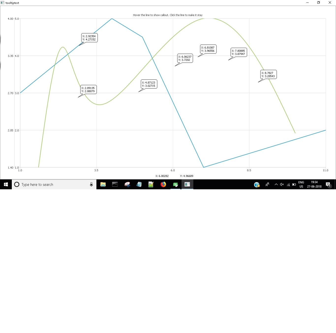 C Showing Tooltip In A Qt Chart With Multiple Y Axes Stack Overflow