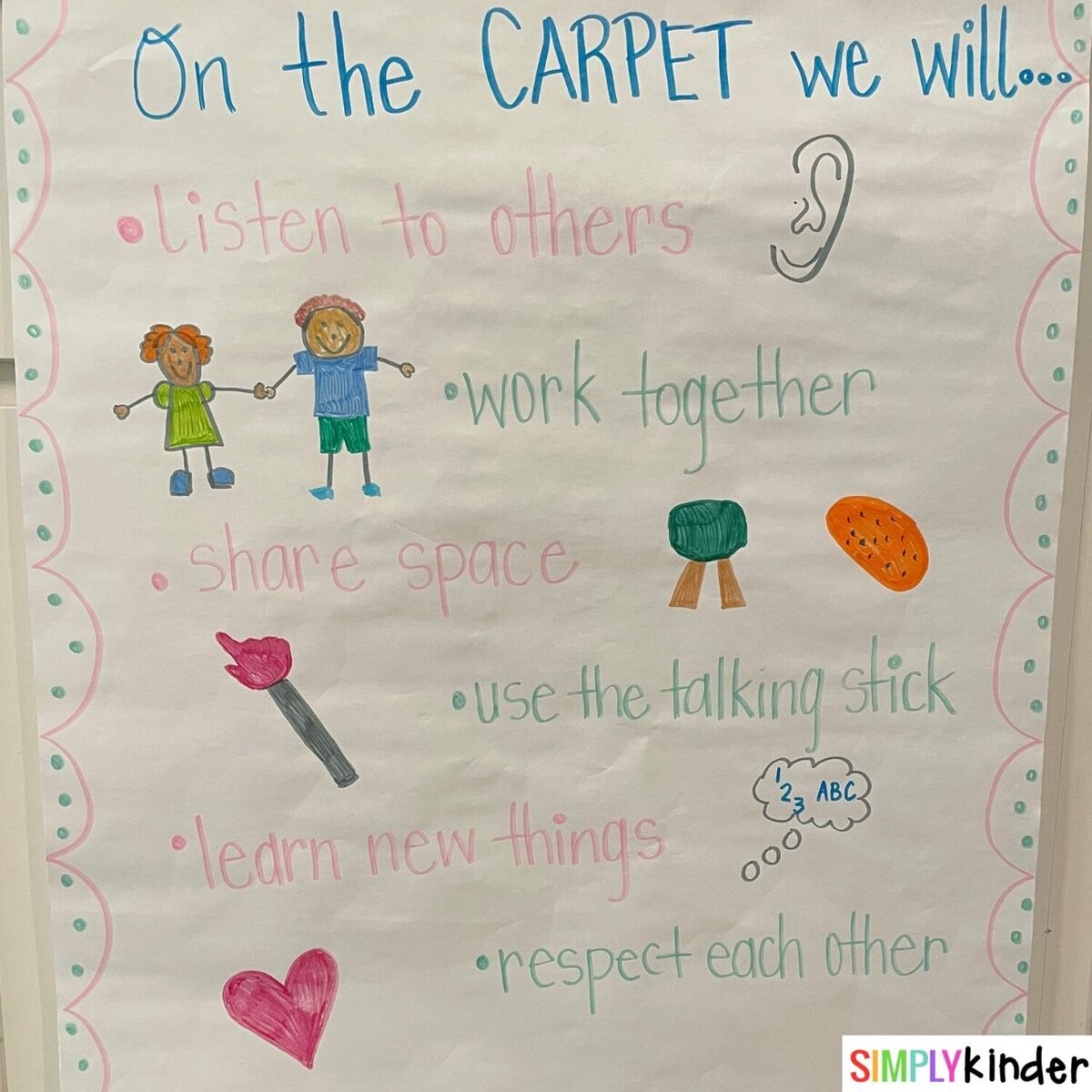 Carpet Listening And Sharing Skills Simply Kinder