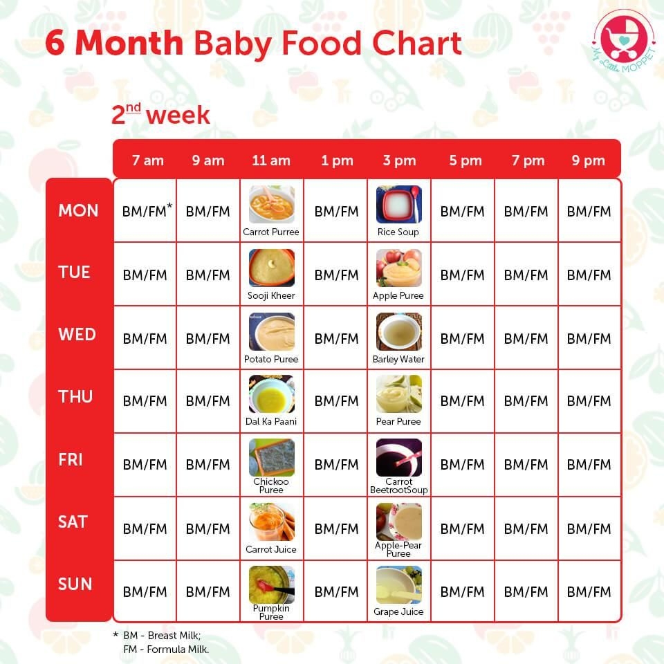 Clearance 6 Month Baby Food Chart With Time Online Clearance 6 Month Baby Food Chart With Time Online