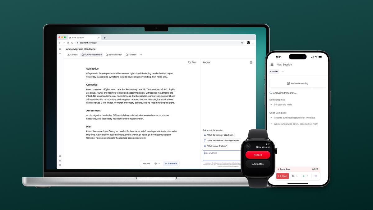 Corti Launches Mobile App For Ambient Clinical Documentation On The Go Corti