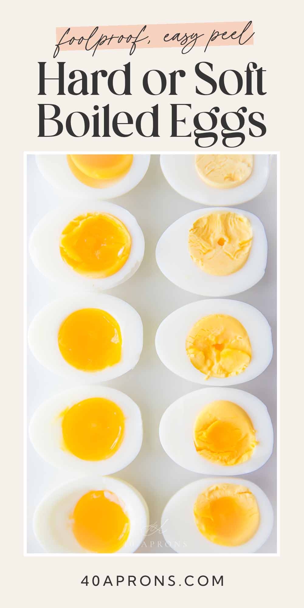 Easy Peel Soft Boiled And Hard Boiled Eggs 40 Aprons