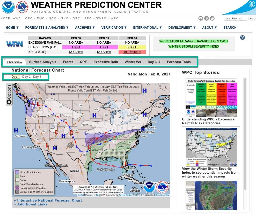 Exploring The Weather Prediction Center S Website Exploring The Weather Prediction Center S Website