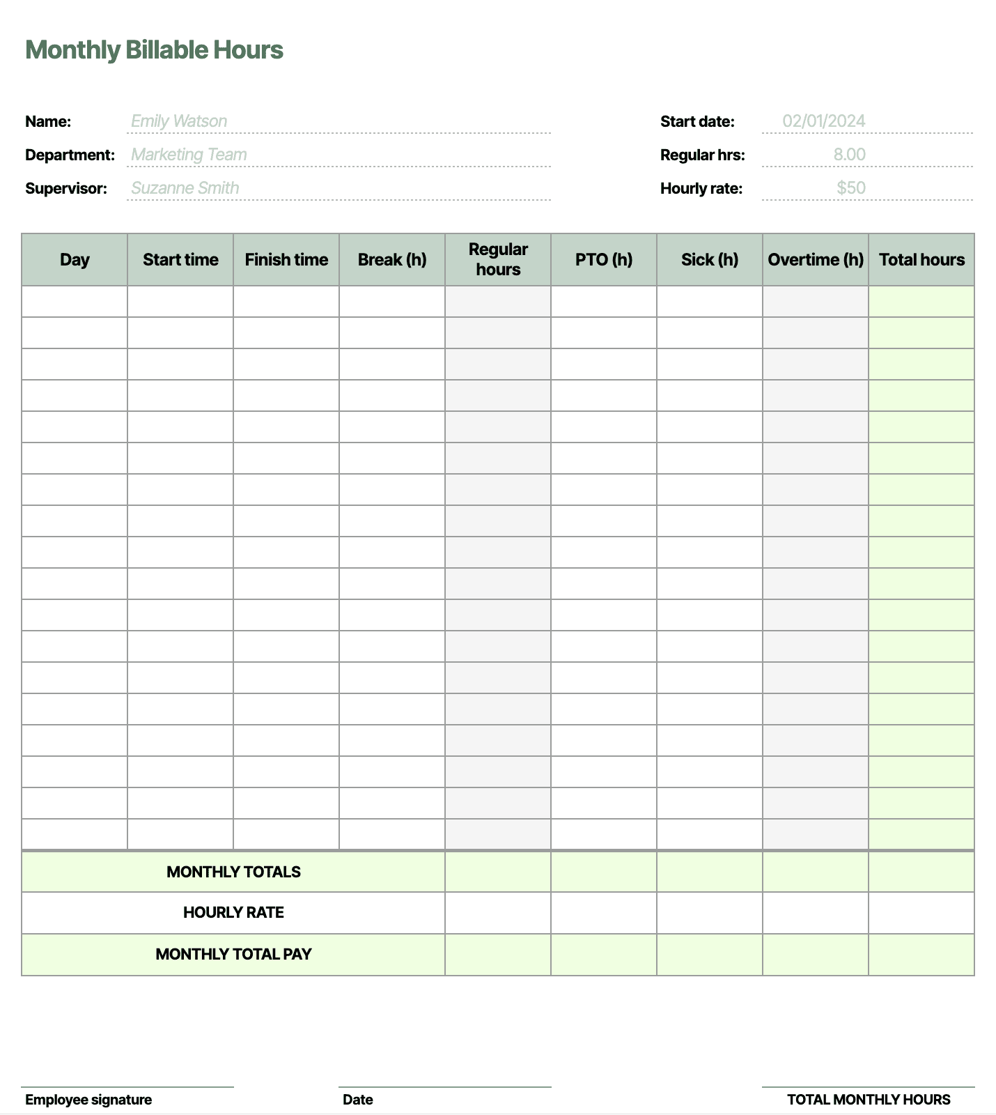 Free Billable Hours Chart TEMPLATES EARLY Free Billable Hours Chart TEMPLATES EARLY