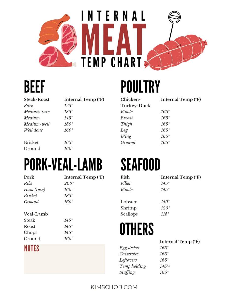 Amazon BBQ Meat Temperature Magnet 8 5 X 11 Doneness Chart For Grilling Cooking Times Internal Temps Wood Pellet Flavor Cheat Sheet For 23 Meat Types Patio Lawn Garden