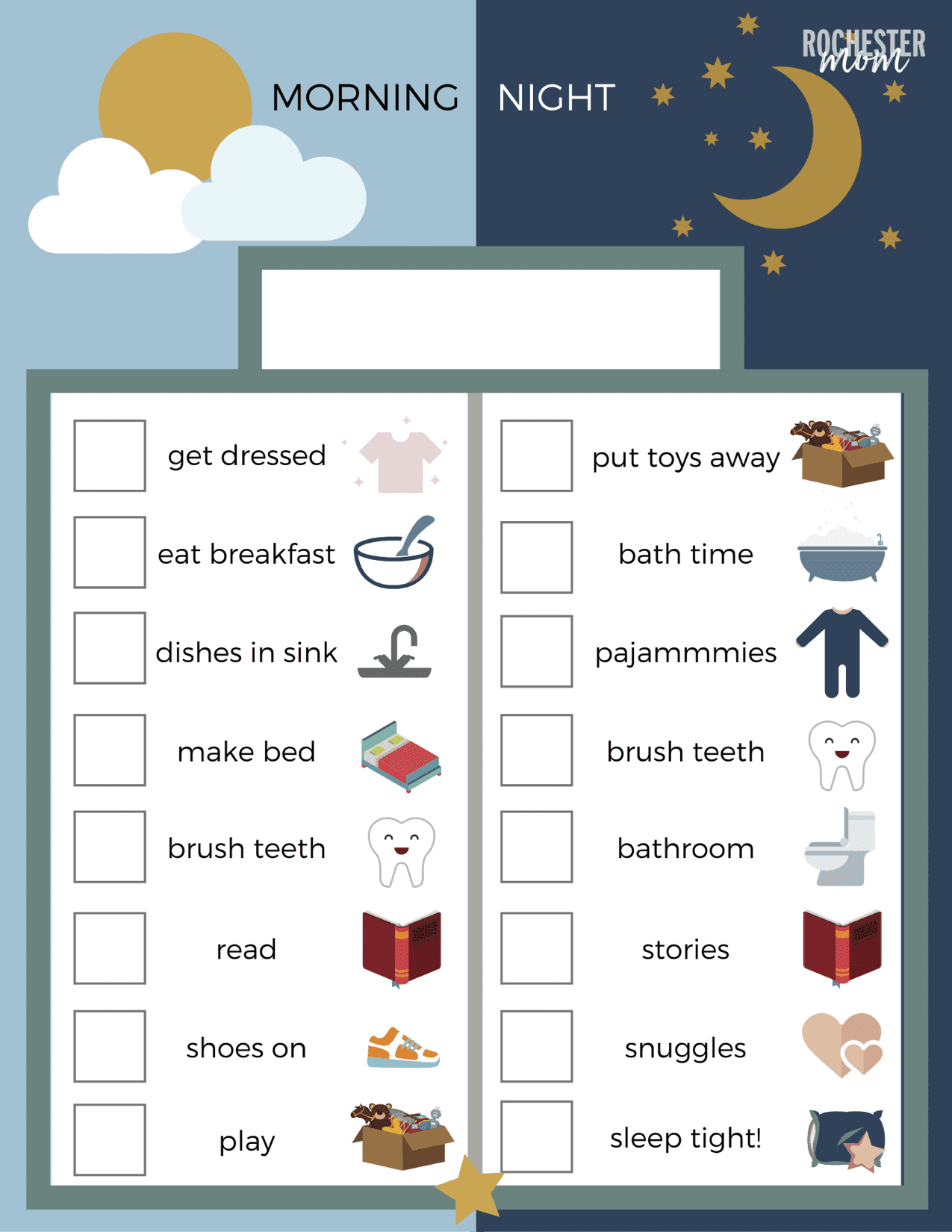 Free Routine Activity Charts Customizable For Your Family How To Limit Screen Time For Kids And Free Printable Chore Charts