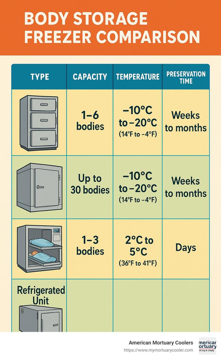 Freeze Frame A Guide To Body Storage Freezers American Mortuary Coolers Equipments
