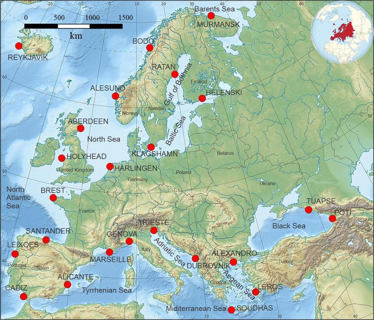 Frontiers Regional Tidal Modeling On The European Coast Using Tide Gauges And Satellite Altimetry