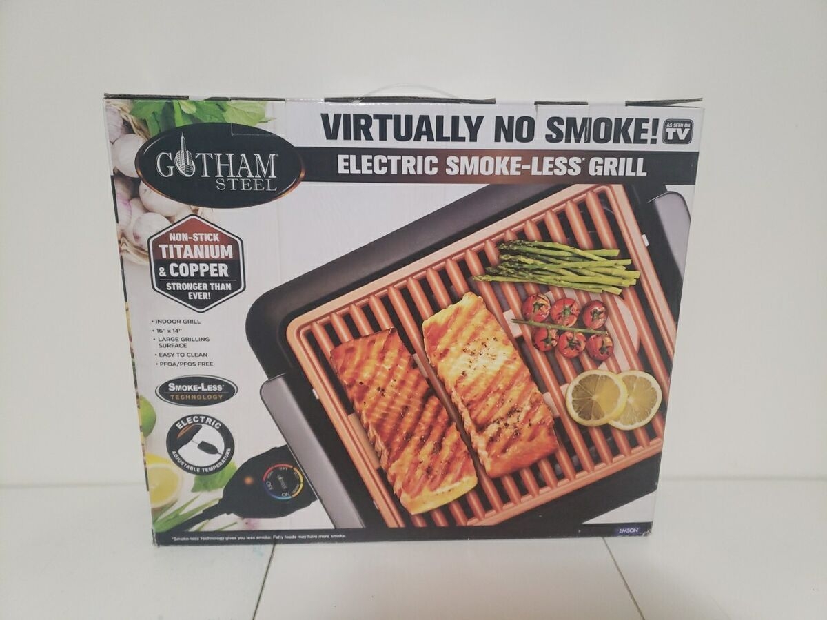 Gotham Steel Smokeless Electric Grill Titanium Copper Nonstick Portable NEW 80313016189 EBay Gotham Steel Smokeless Electric Grill Titanium Copper Nonstick Portable NEW 80313016189 EBay