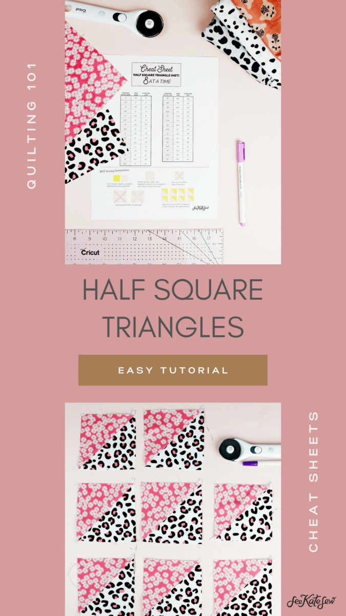 Half Square Triangles 8 At A Time Chart See Kate Sew Half Square Triangles 8 At A Time Chart See Kate Sew