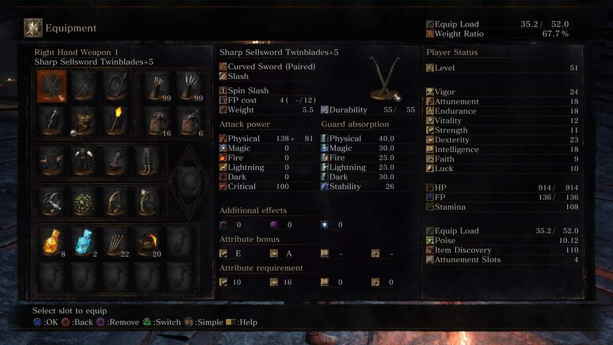 Hey Guys First Timer With DS3 I Would Love Some Opinions On My Build Going For A Dex Int Spellsword Abandoned Tomb Is The Furthest I Ve Gotten To So Far Any Recommendations New Game Plus Dark Souls 3 Wiki