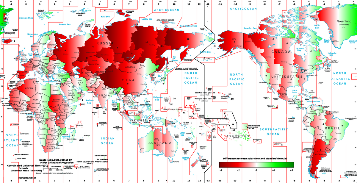 How Much Is Time Wrong Around The World The Poor Man S Math Blog