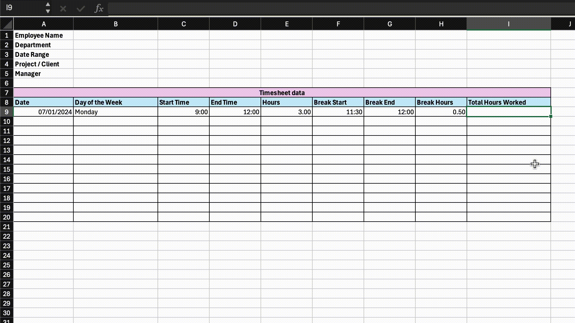How To Create A Timesheet In Excel Free Template Included How To Create A Timesheet In Excel Free Template Included