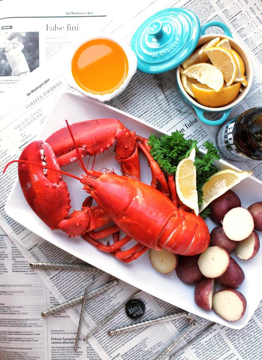 How To Steam Lobster Whole Steamed Lobster Recipe Kit S Kitchen Lobster Tails Cooking Guide Lobster Gram D Artagnan