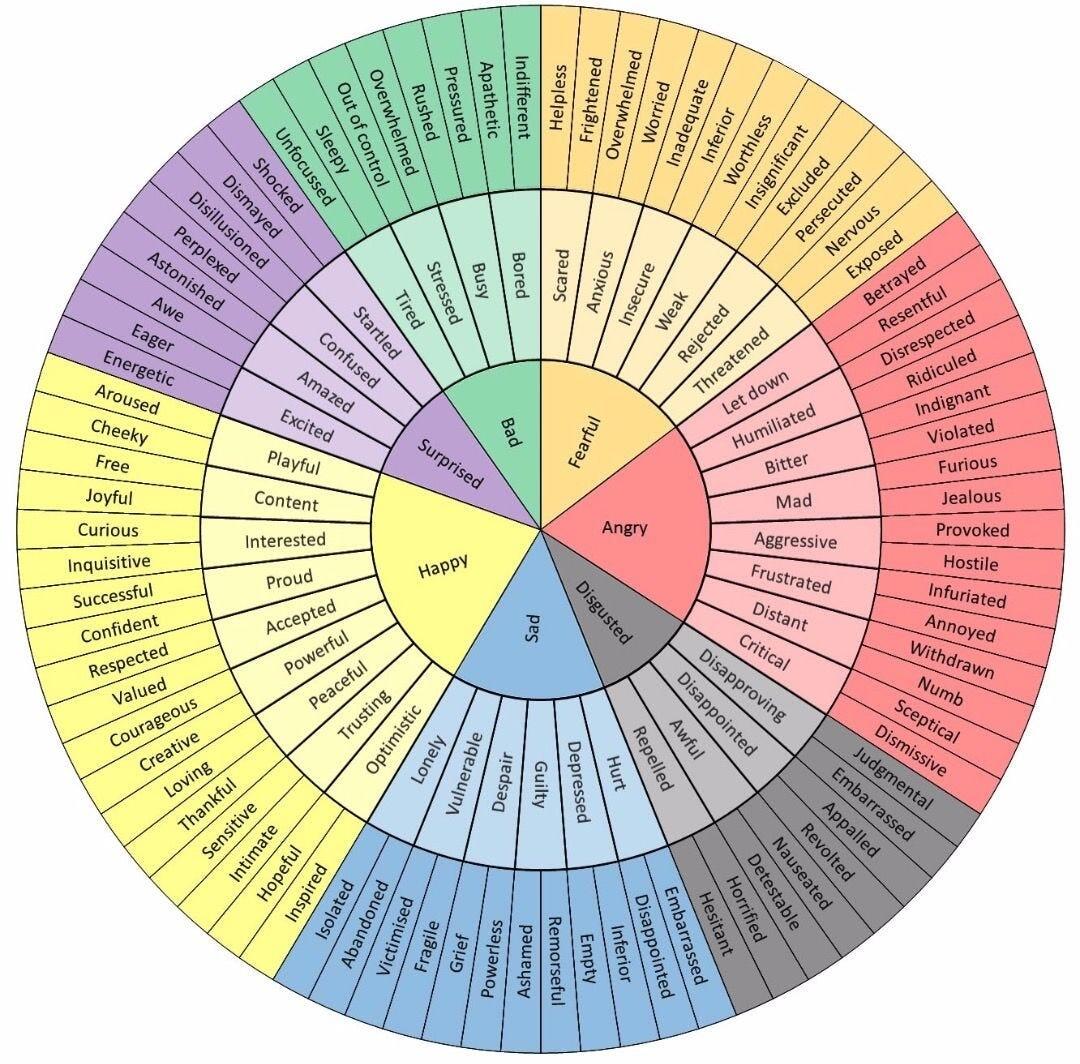 A Visual Guide To Human Emotion Visual Capitalist