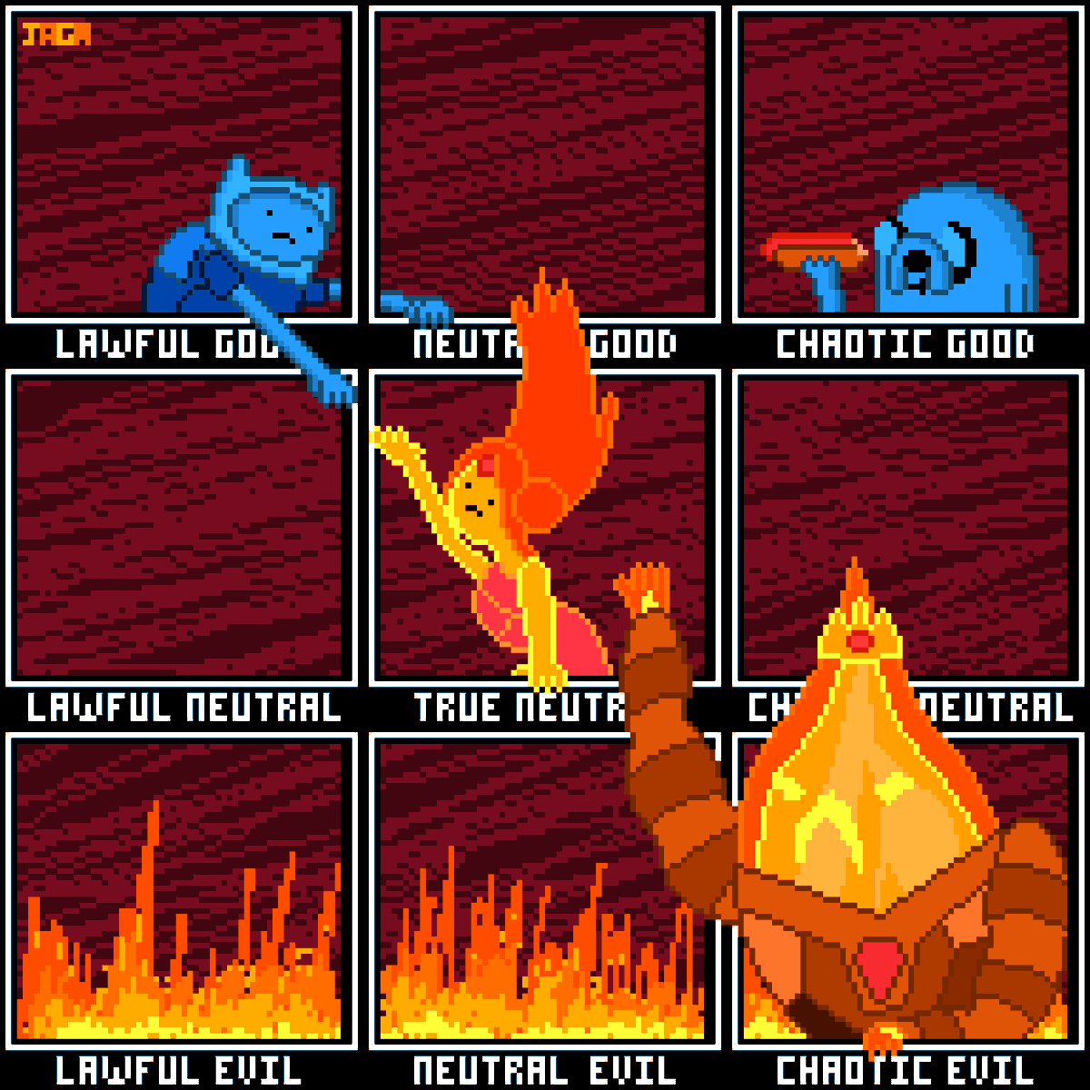 Ignition Point 100 283 There D Be Penalties To Her Experience If She Acted Out Of Alignment But Yes Someone Could Change Her Adventuretime Pixelart