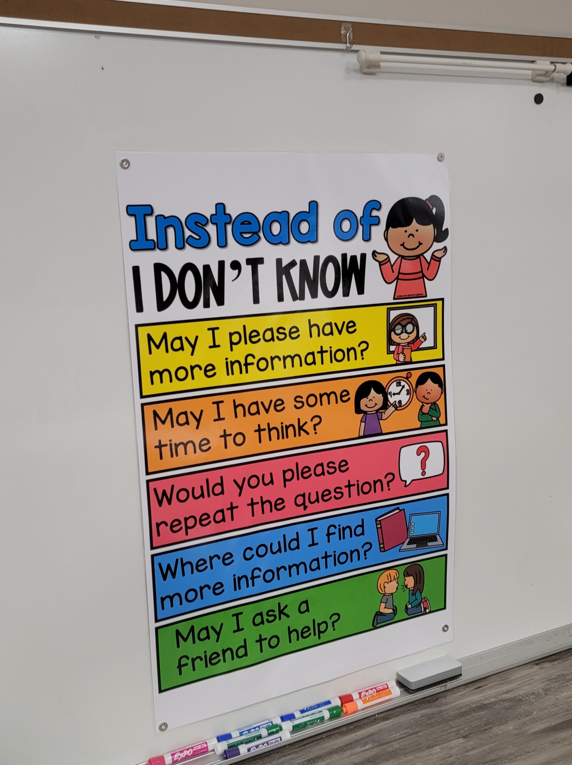 Instead Of I Don T Know Anchor Chart Hard Good Option 1 Instead Of I Don T Know Anchor Chart Hard Good Option 1