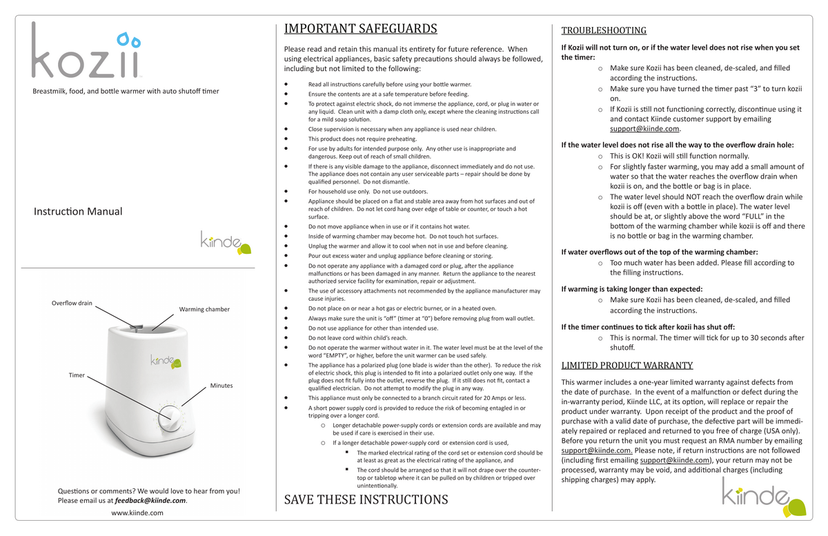 Kozii Bottle Kiinde Kozii How To Use The Kiinde Bottle Warmer