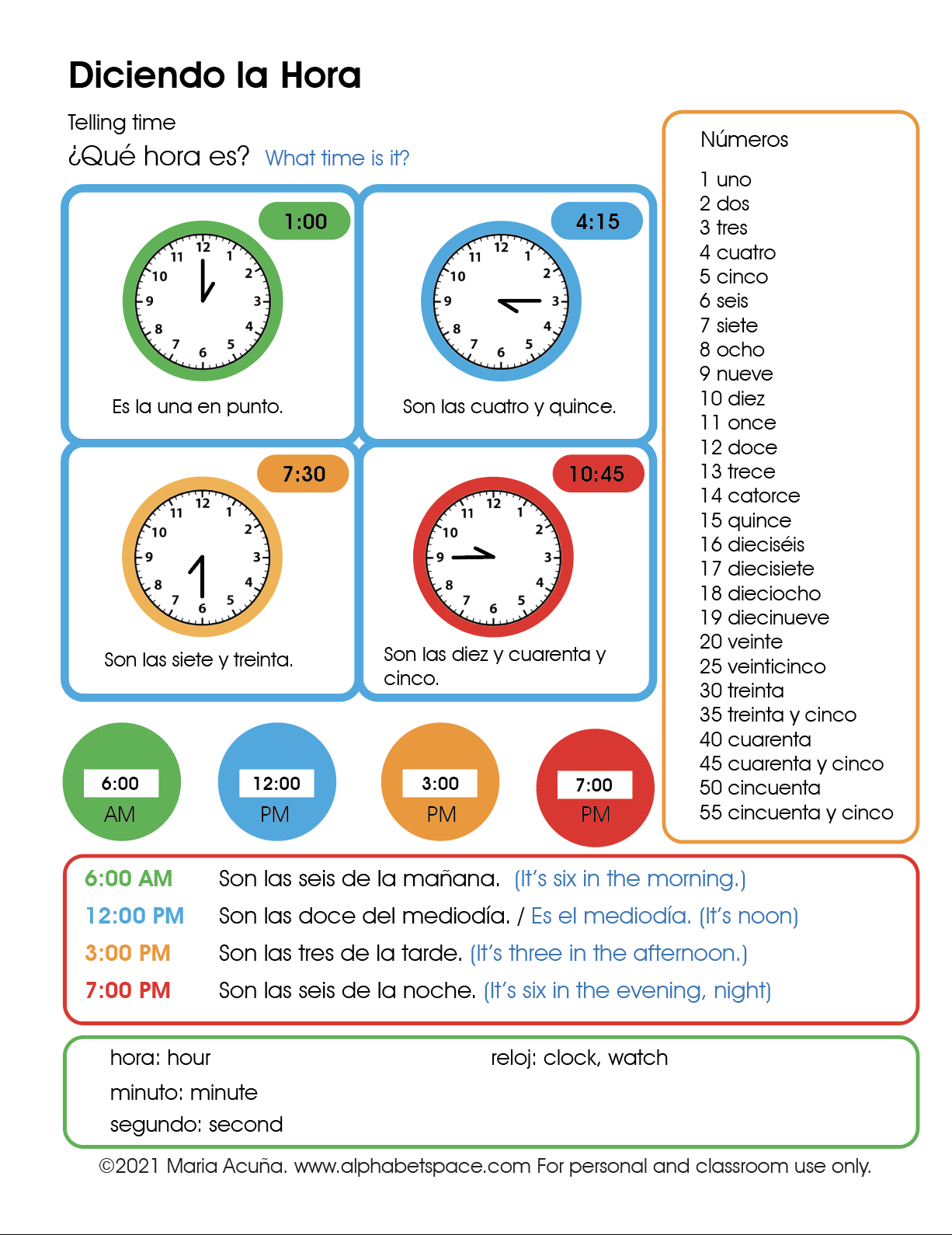 How To Tell The Time In Spanish Complete Guide