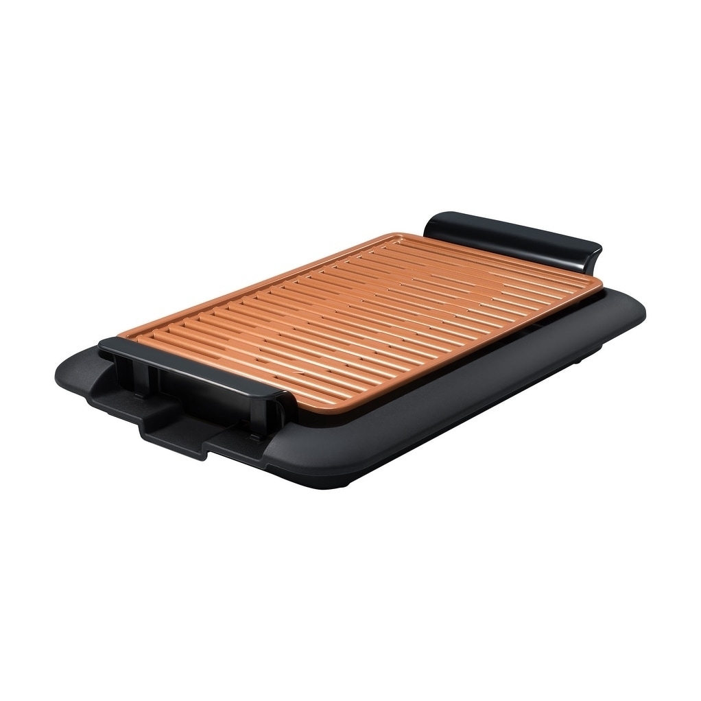 Low Fat Grill Gotham Grill As Seen On Tv Gotham Steel Low Fat Gotham Steel Electric Gotham Steel Smokeless Electric Grill Titanium Copper Nonstick Portable NEW 80313016189 EBay
