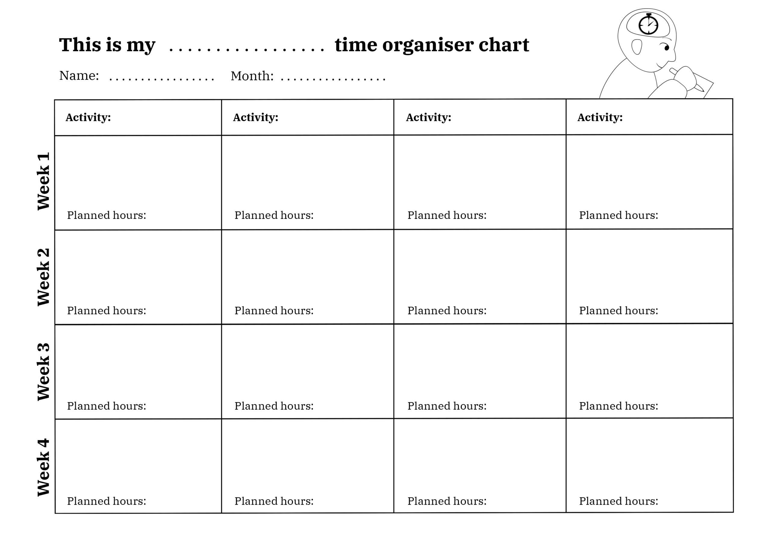 Making Time Management Fun With A Simple Chart Our Time Worksheets Library Making Time Management Fun With A Simple Chart Our Time Worksheets Library