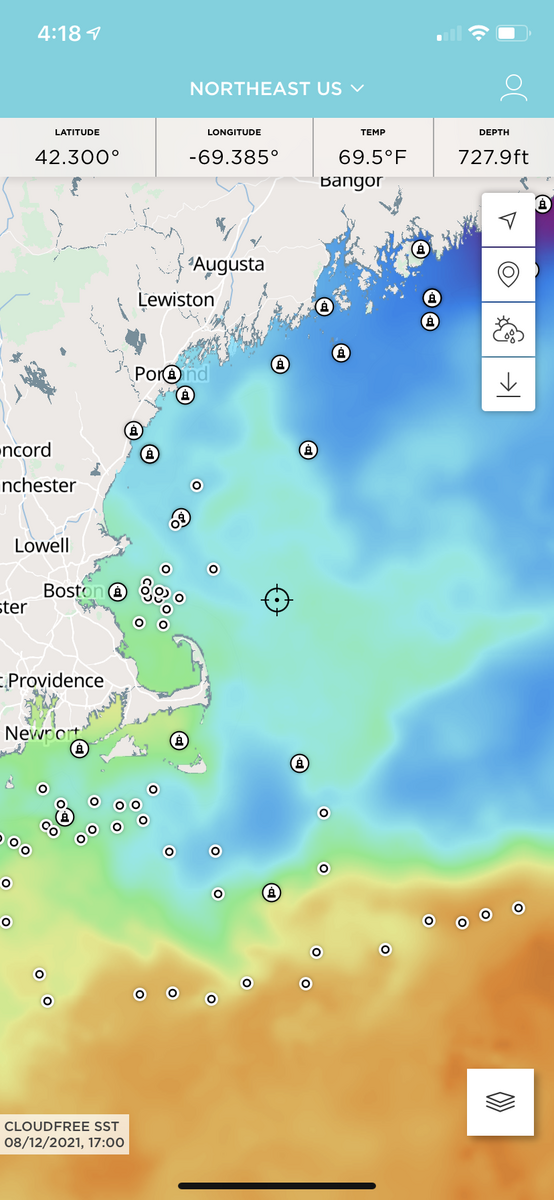 Massachusetts And Maine Fishing Charts