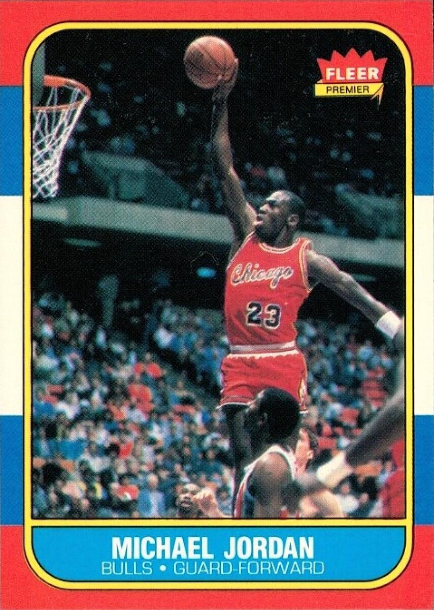 Michael Jordan Rookie Card Sends Value Of 1986 Fleer Basketball Set Soaring Sports Collectors Digest Michael Jordan Rookie Card Sends Value Of 1986 Fleer Basketball Set Soaring Sports Collectors Digest