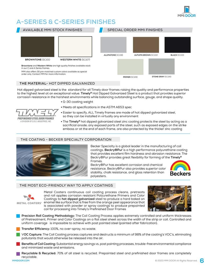 MMI DOOR MMI Adjustable Steel Frames Brochure Page 4 5