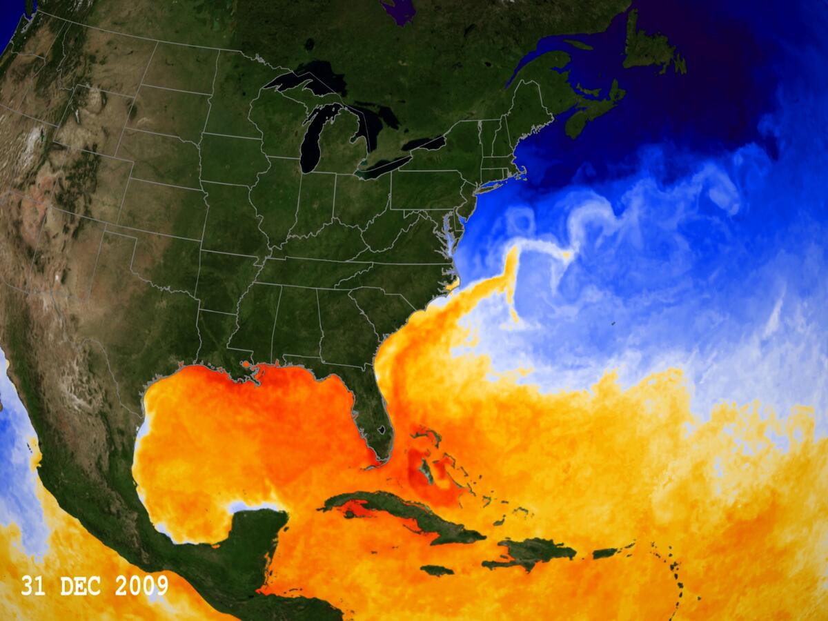 NASA SVS Current Sea Surface Temperatures Rising In The Gulf Of Mexico Gulf Coast Temperatures Surge To Highest Levels Ever Observed Edward Conard