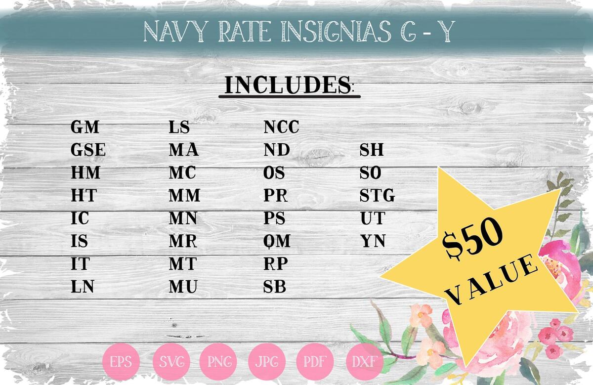 Navy Rate Insignias G Y Etsy Navy Rate Insignias G Y Etsy