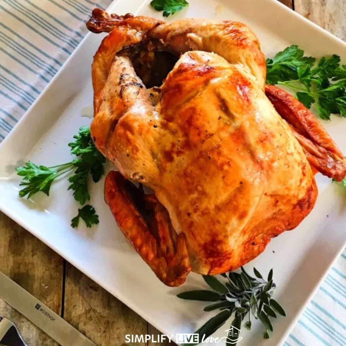 No Fail Turkey Recipe Why Cooking Your Turkey Upside Down Changes Everything Simplify Live Love