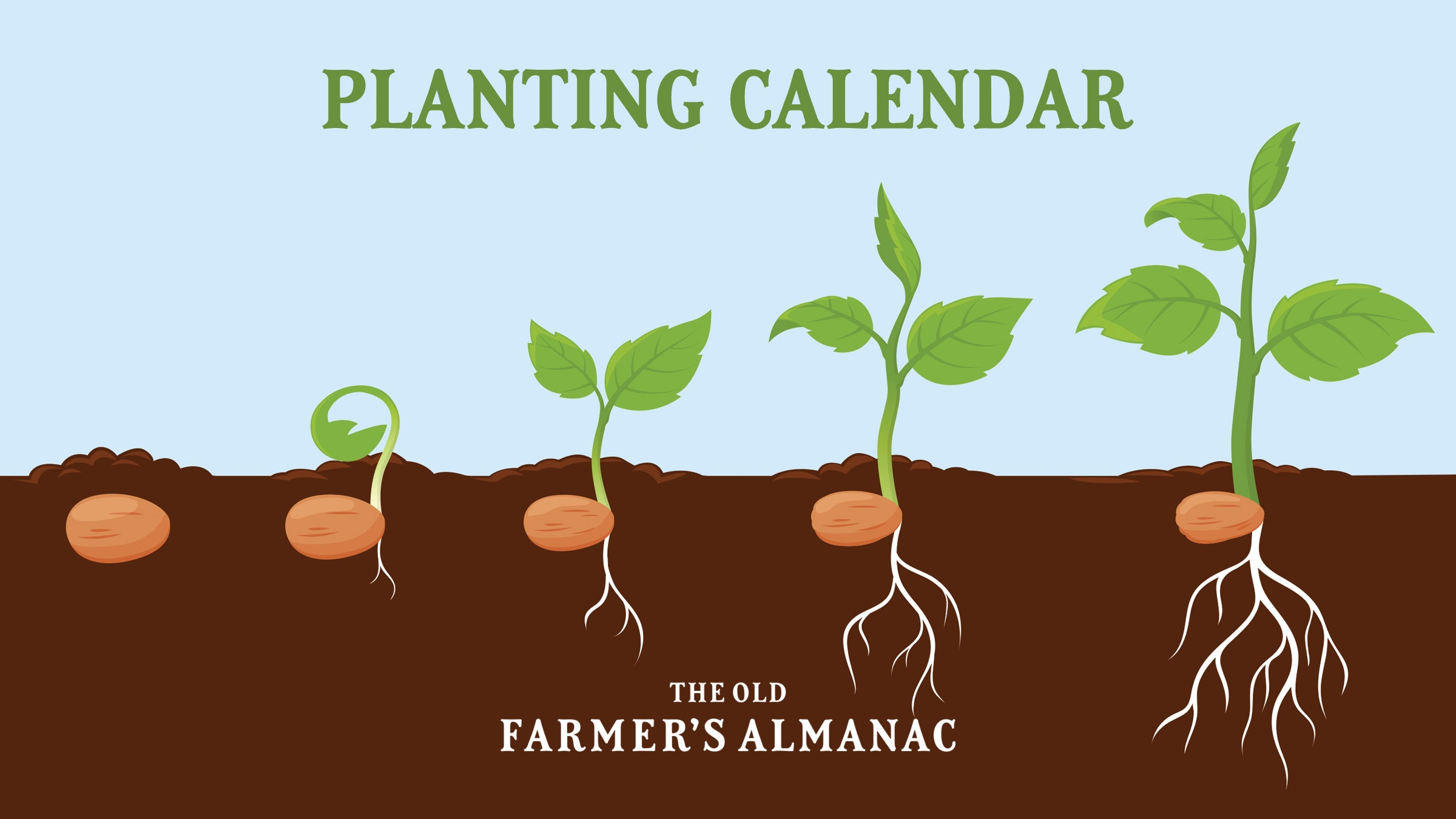 Planting Calendar When To Start Vegetable Seeds The Old Farmer S Almanac Map Of The Week Time To Plant