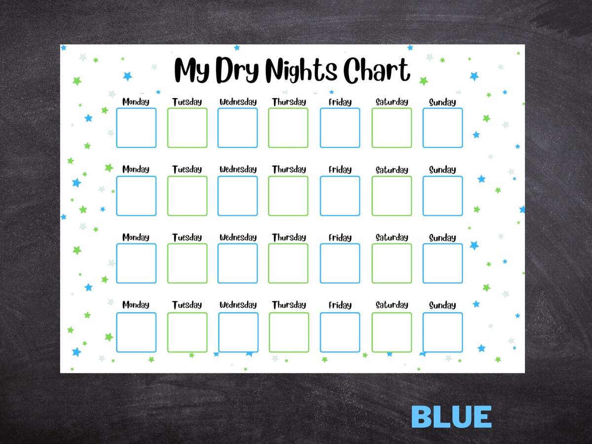 Rainbow Boho Potty Training Chart Day Night PDF Printable Etsy