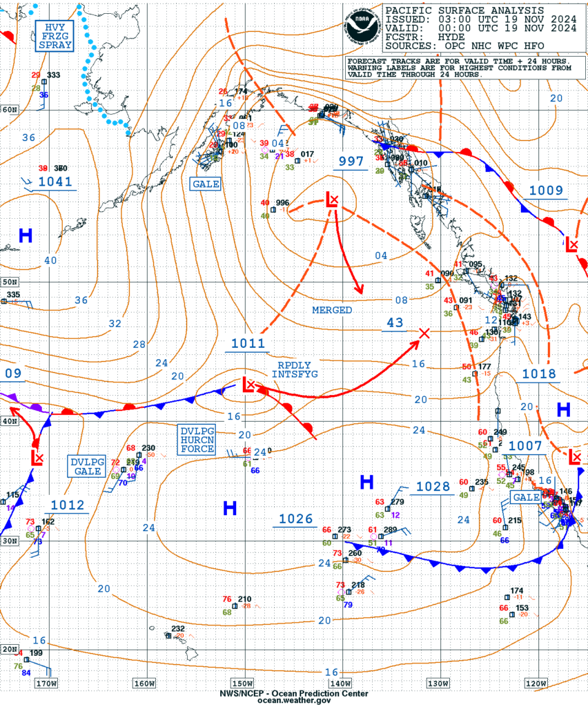 Powerful Hurricane Force Low Off The Pacific Northwest Coast ESSIC Exploring The Weather Prediction Center S Website