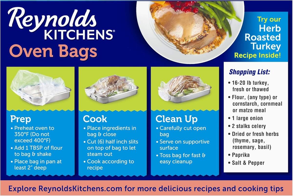 Reynolds Brandclub Reynolds Turkey Size Oven Cooking Bags 2 Count