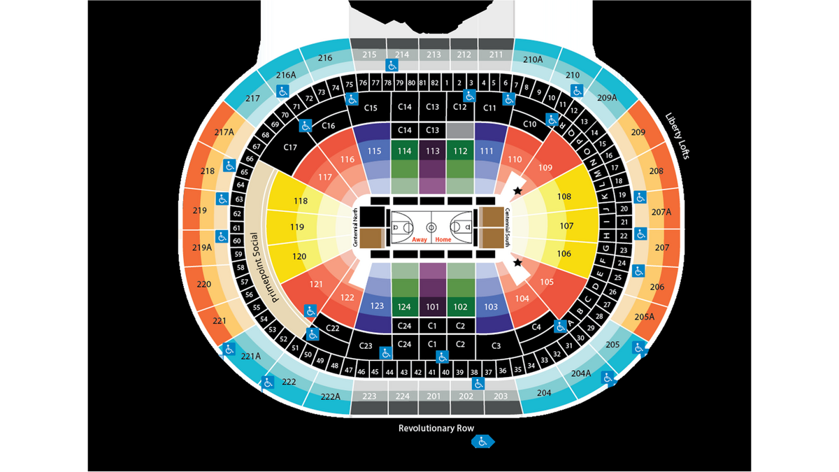 Seating Charts Xfinity Mobile Arena