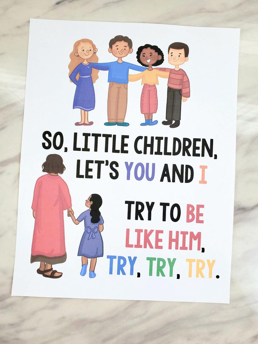 Shop Jesus Once Was A Little Child Flip Chart Primary Singing
