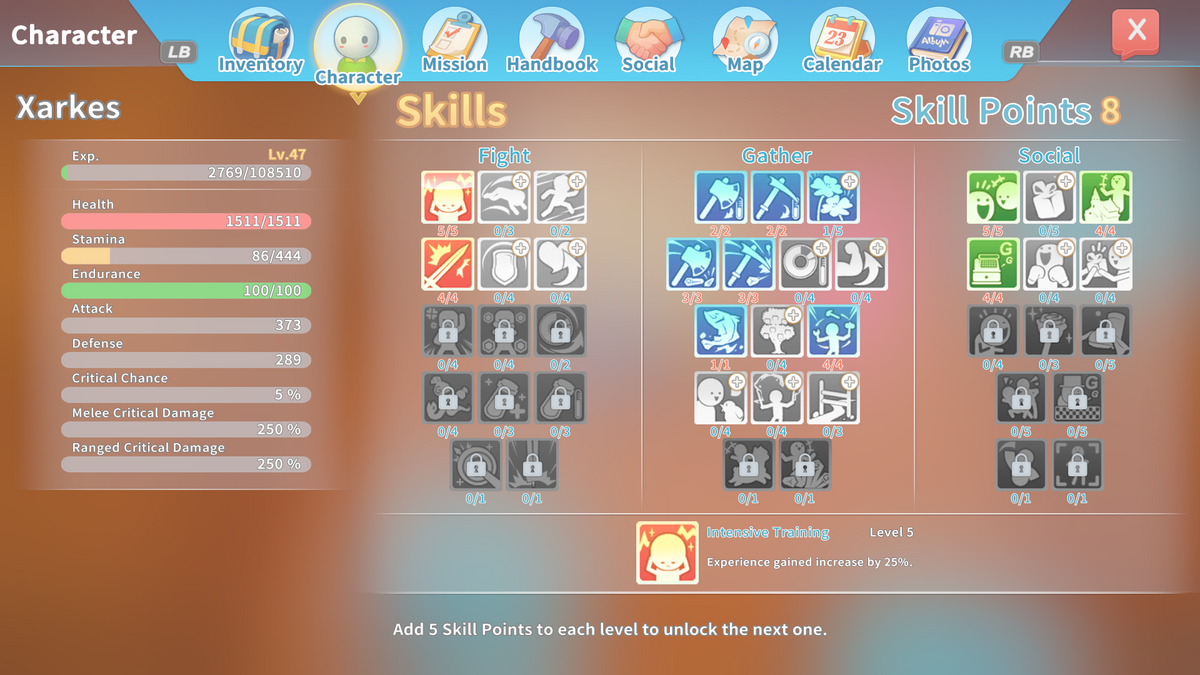 Taking A Look At My Skills Chart Where Would You Recommend I Use My Available 8 Skill Points At R mytimeatportia