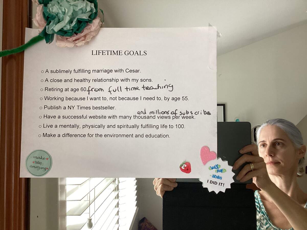 Taking Stock Of My Lifetime Goals List By Dani Mini Crow S Feet Life As We Age Medium