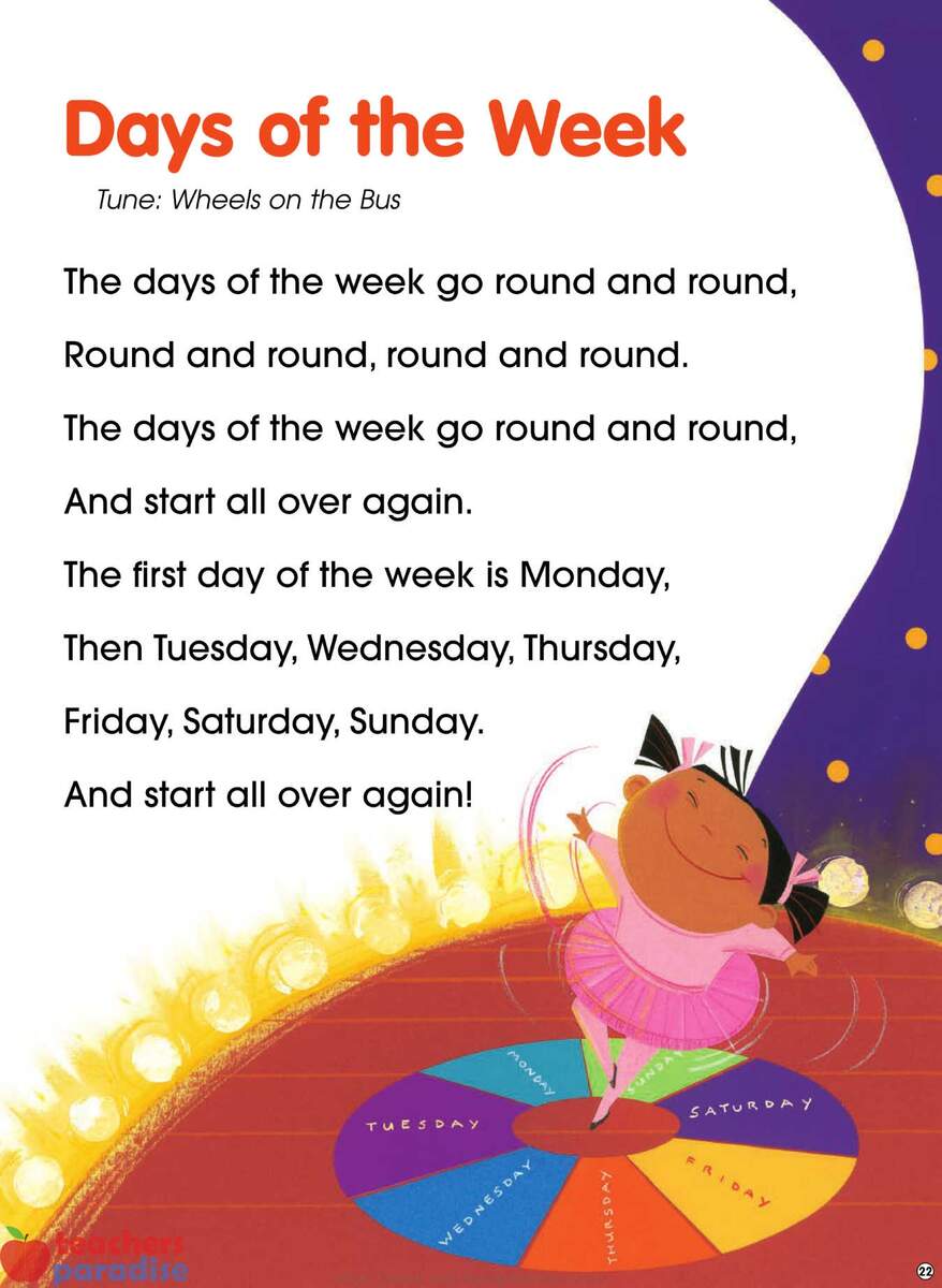 TeachersParadise Scholastic Calendar Time Sing Along Flip Chart And CD Grade PreK 1 SC 0439694957