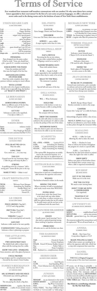 Terms Of Service In New York Restaurants Graphic NYTimes Terms Of Service In New York Restaurants Graphic NYTimes