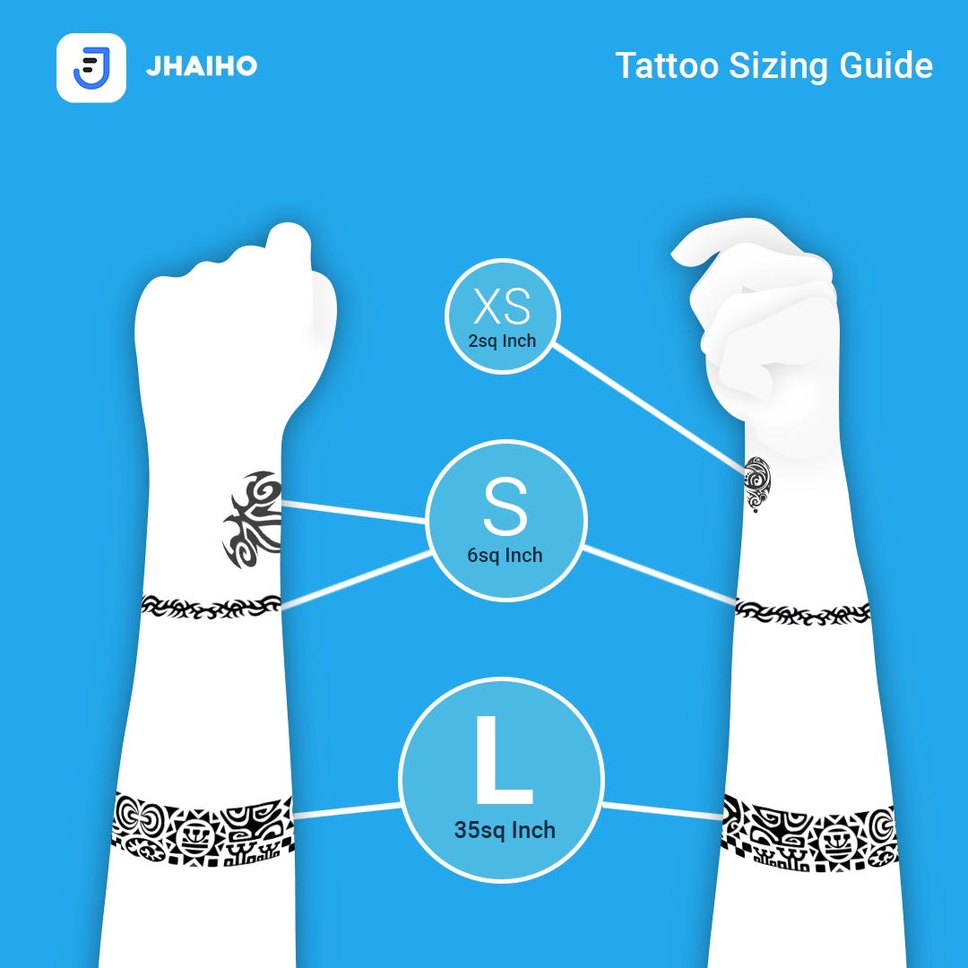 THE JHAIHO TATTOO SIZING GUIDE Tattoo Sizes Knowing What You Want By Jhaiho Medium Just Found This Really Cool Chart For Anyone Getting A Tattoo R H3h3productions