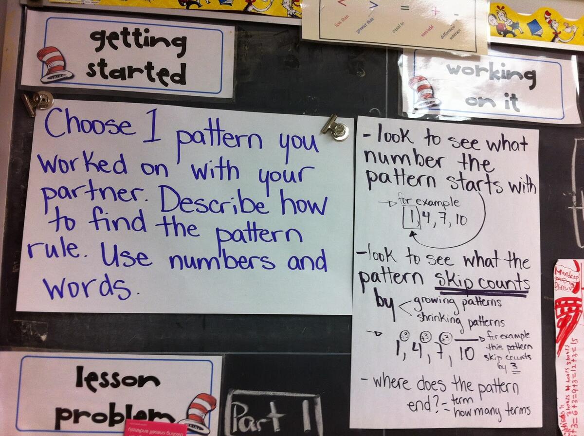 Thinking Of Teaching Using A T Chart To Solve Patterns Math Huddle